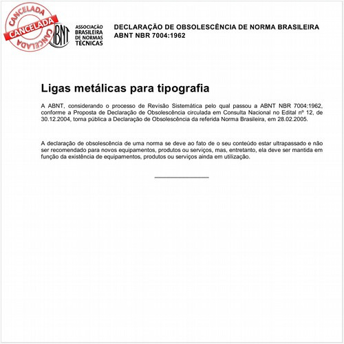 Ligas metálicas para tipografia