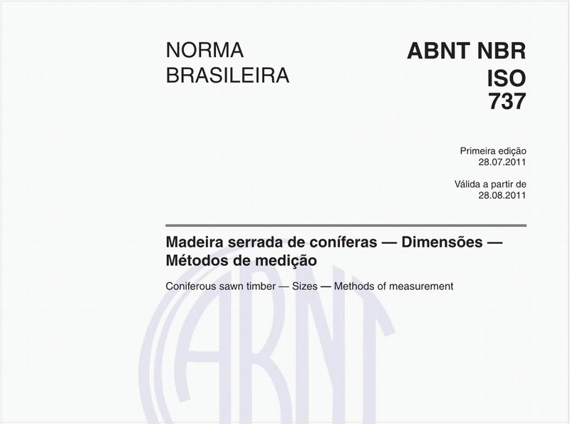 Madeira serrada de coníferas - Dimensões - Métodos de medição 