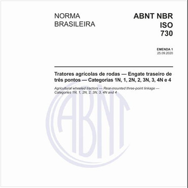 ABNT NBR ISO 730 NBRISO730 Tratores agrícolas de rodas — Engate