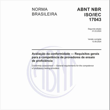 Avaliação da conformidade — Requisitos gerais para a competência de provedores de ensaio de proficiência