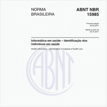 NBR15985 de 09/2011