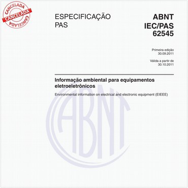 ABNT IEC/PAS62545 de 09/2011
