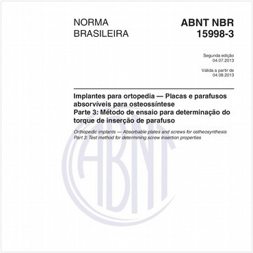 NBR15998-3 de 07/2013