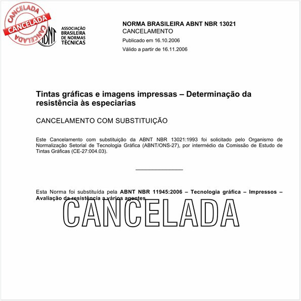 Tintas gráficas e imagens impressas - Determinação da resistência às especiarias