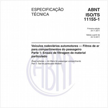 ABNT ISO/TS11155-1 de 11/2011