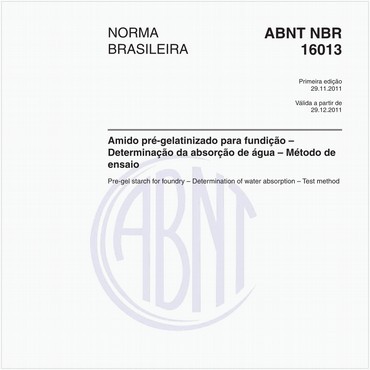 NBR16013 de 11/2011