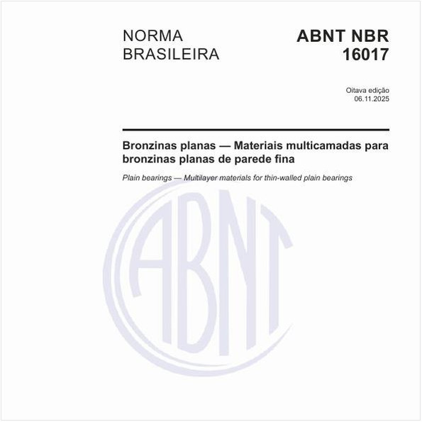 Bronzinas planas — Materiais multicamadas para bronzinas planas de parede fina