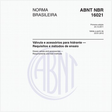 NBR16021 de 12/2011