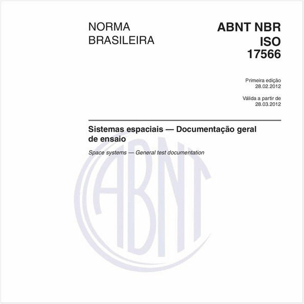 Sistemas espaciais — Documentação geral de ensaio