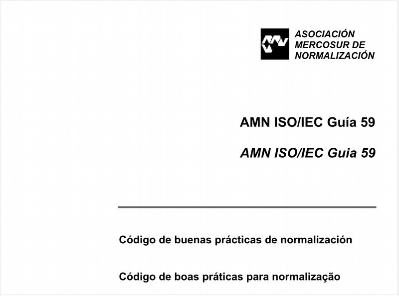 Código de boas práticas para normalização