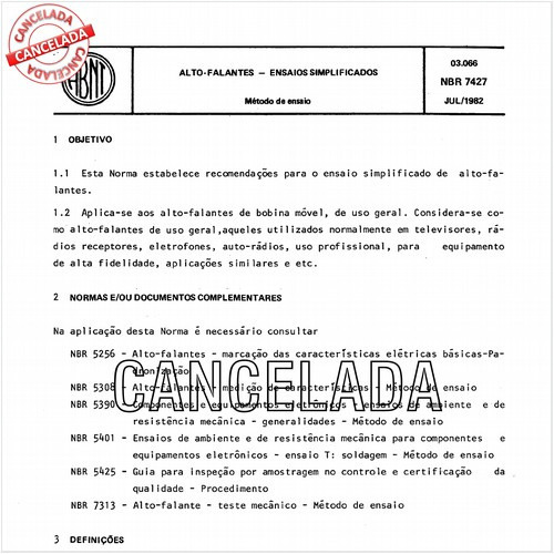 Alto-falantes - Ensaios simplificados