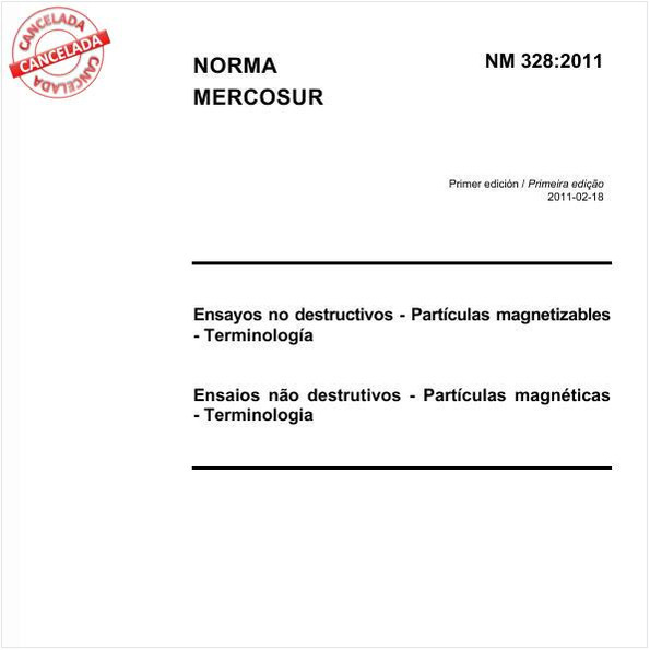 Ensaios não destrutivos - Partículas magnéticas - Terminologia 