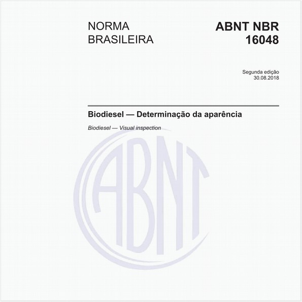 Biodiesel — Determinação da aparência