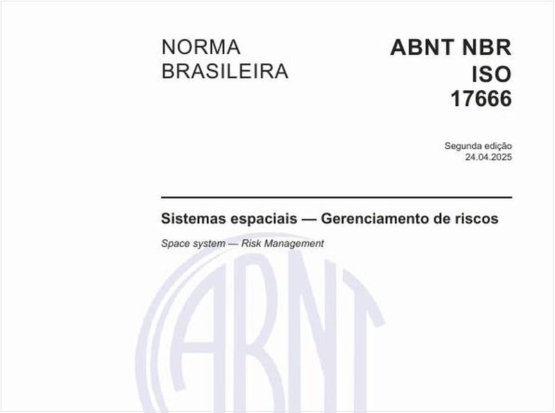 Sistemas espaciais — Gerenciamento de riscos