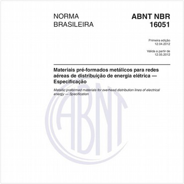NBR16051 de 04/2012
