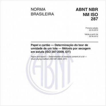 NBRNM-ISO287 de 05/2012
