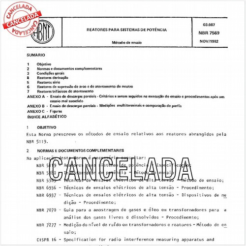 Reatores para sistemas de potência