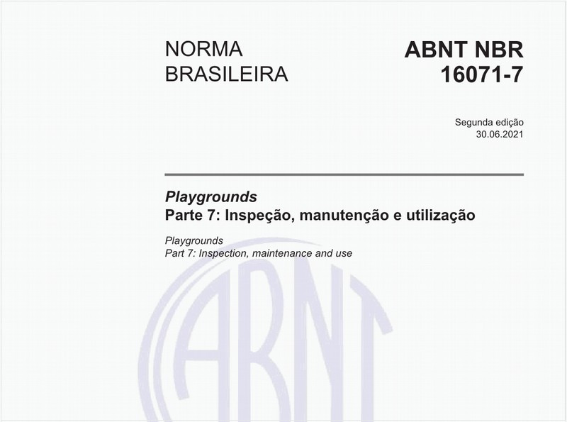 Playgrounds - Parte 7: Inspeção, manutenção e utilização