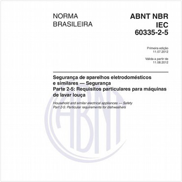 NBRIEC60335-2-5 de 07/2012
