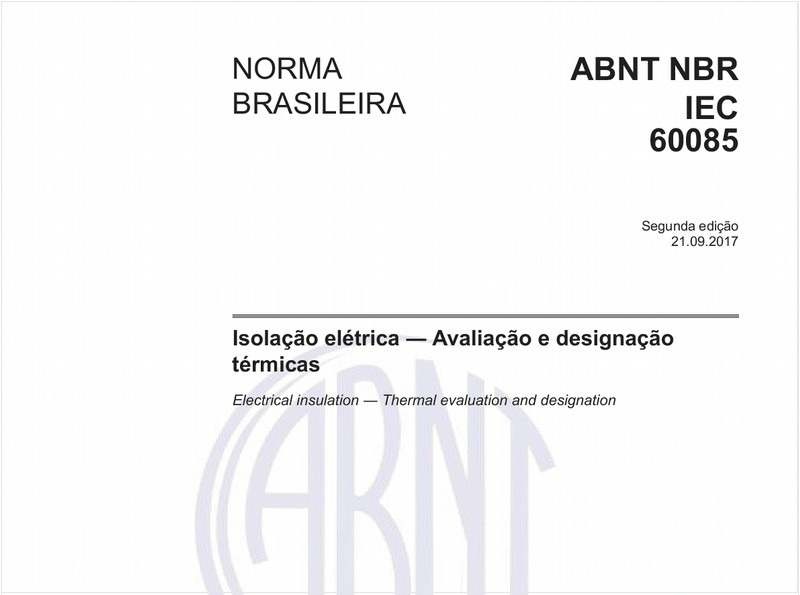Isolação elétrica - Avaliação e designação térmicas