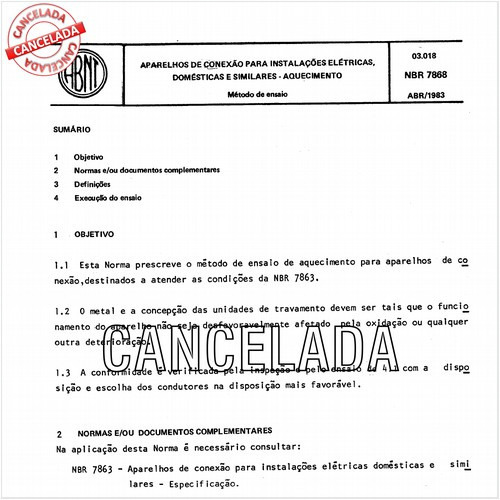 Aparelhos de conexão para instalações elétricas, domésticas e similares - Aquecimento