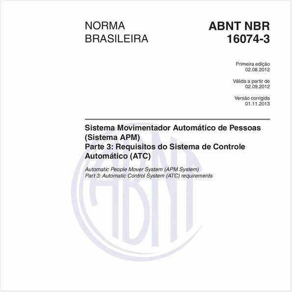 Sistema Movimentador Automático de Pessoas (Sistema APM) - Parte 3: Requisitos do Sistema de Controle Automático (ATC)
