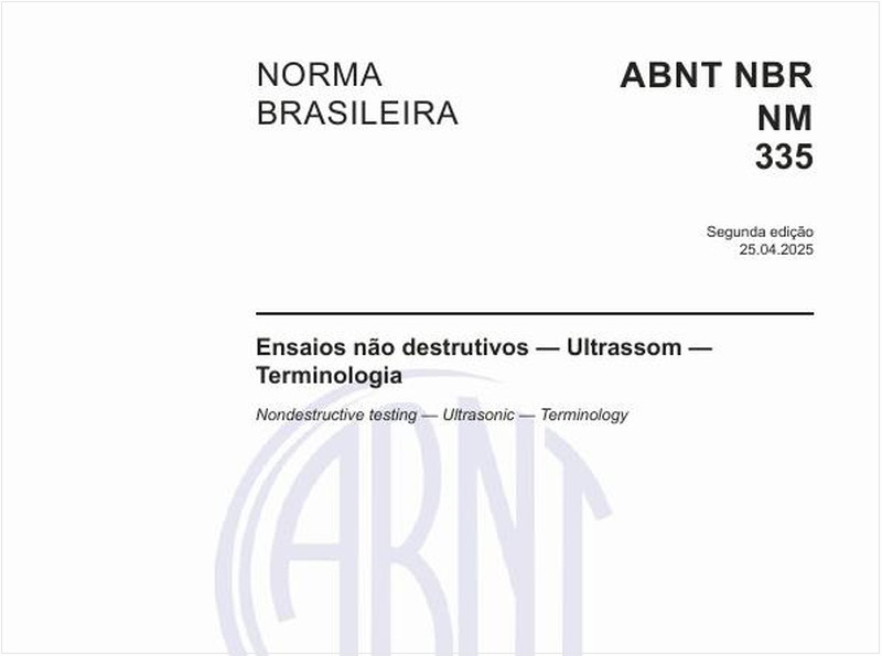 Ensaios não destrutivos — Ultrassom — Terminologia