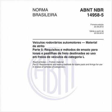 NBR14958-5 de 08/2012