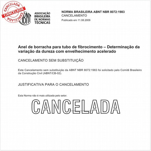 Anel de borracha para tubo de fibrocimento - Determinação da variação da dureza com envelhecimento acelerado