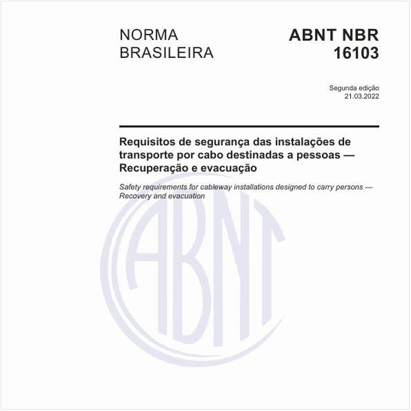 Requisitos de segurança das instalações de transporte por cabo destinadas a pessoas - Recuperação e evacuação