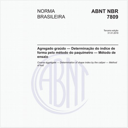 Agregado graúdo - Determinação do índice de forma pelo método do paquímetro - Método de ensaio
