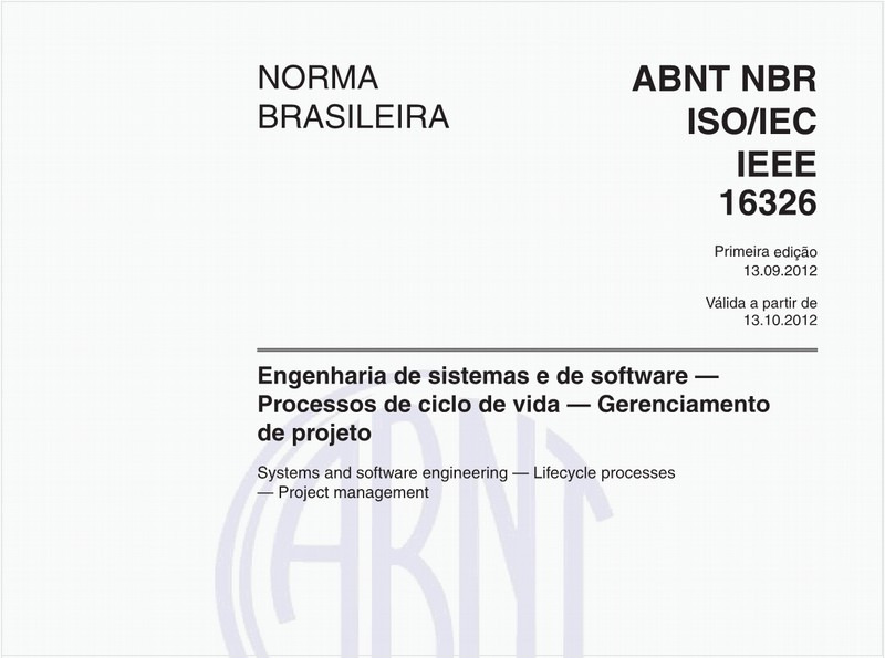 Engenharia de sistemas e de software - Processos de ciclo de vida - Gerenciamento de projeto