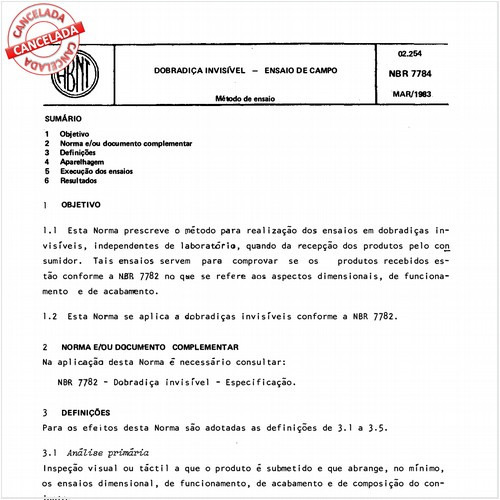 Dobradiça invisível - Ensaio de campo