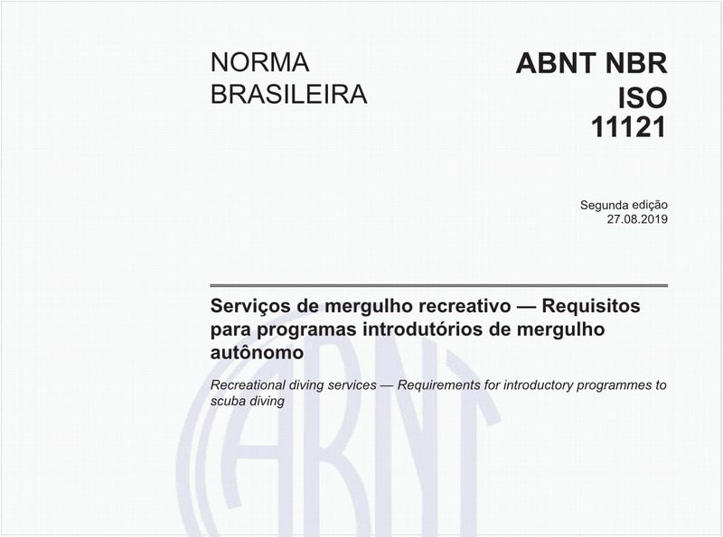 Serviços de mergulho recreativo — Requisitos para programas introdutórios de mergulho autônomo