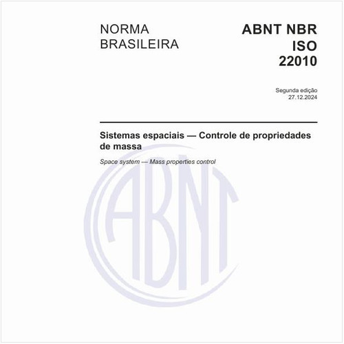 Sistemas espaciais — Controle de propriedades de massa