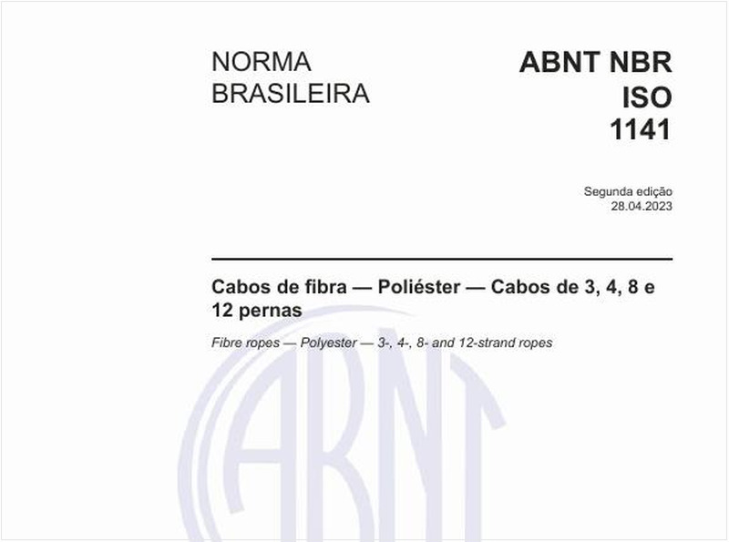 Cabos de fibra - Poliéster - Cabos de 3, 4, 8 e 12 pernas