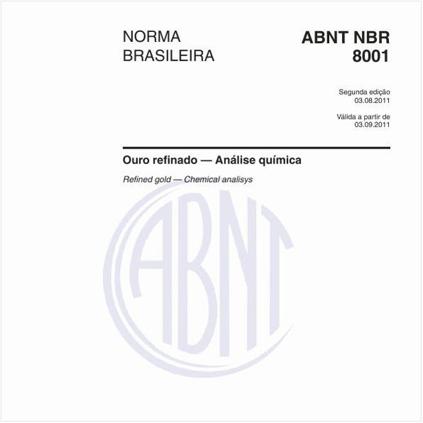 Ouro refinado — Análise química
