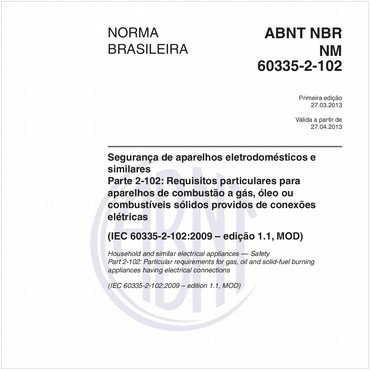 NBRNM60335-2-102 de 03/2013