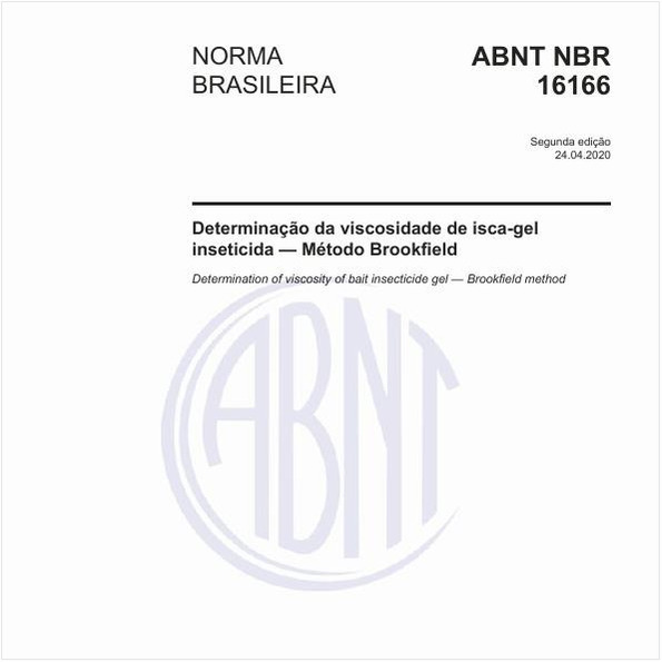Determinação da viscosidade de isca-gel inseticida - Método Brookfield