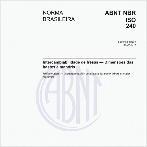 Intercambiabilidade de fresas - Dimensões das hastes e mandris