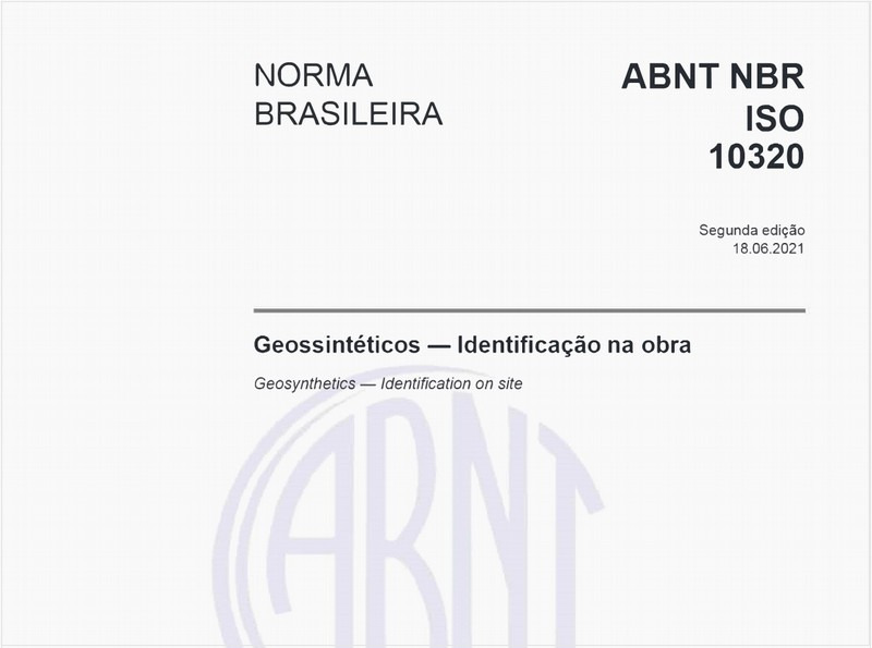 Geossintéticos - Identificação na obra