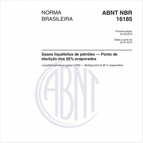 Gases liquefeitos de petróleo — Ponto de ebulição dos 95% evaporados