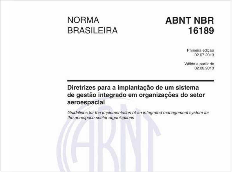 Diretrizes para a implantação de um sistema de gestão integrado em organizações do setor aeroespacial