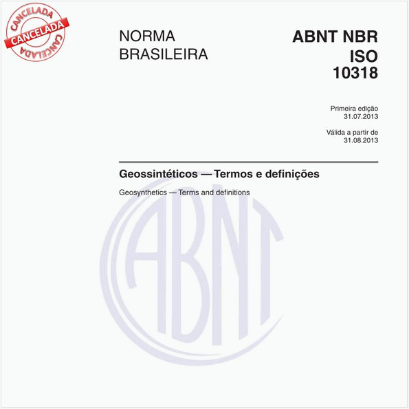 Geossintéticos - Termos e definições