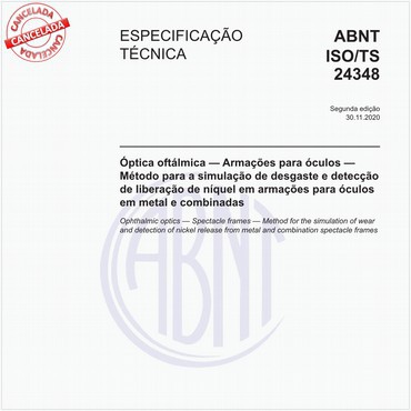 ABNT ISO/TS24348 de 11/2020