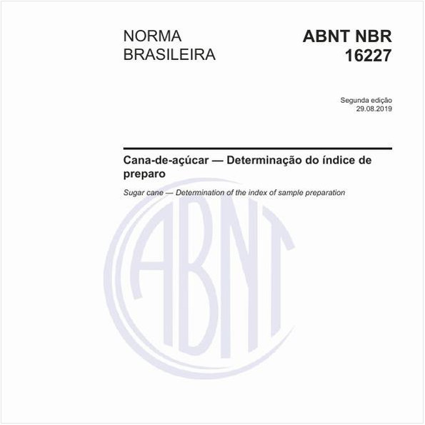 Cana-de-açúcar - Determinação do índice de preparo