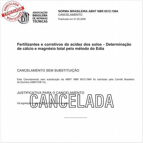 Fertilizantes e corretivos da acidez dos solos - Determinação de cálcio e magnésio total pelo método do Edta