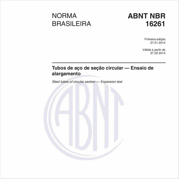 Tubos de aço de seção circular — Ensaio de alargamento