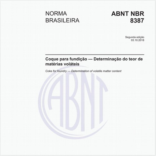 Coque para fundição - Determinação do teor de matérias voláteis