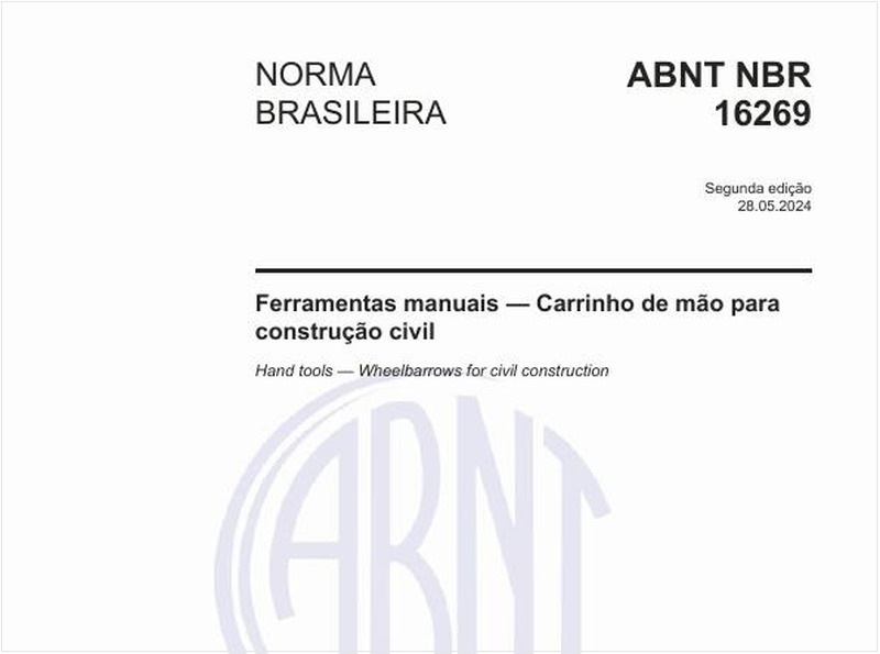 Ferramentas manuais — Carrinho de mão para construção civil